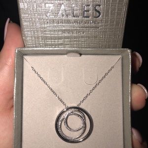 Zales Silver Circle Necklace